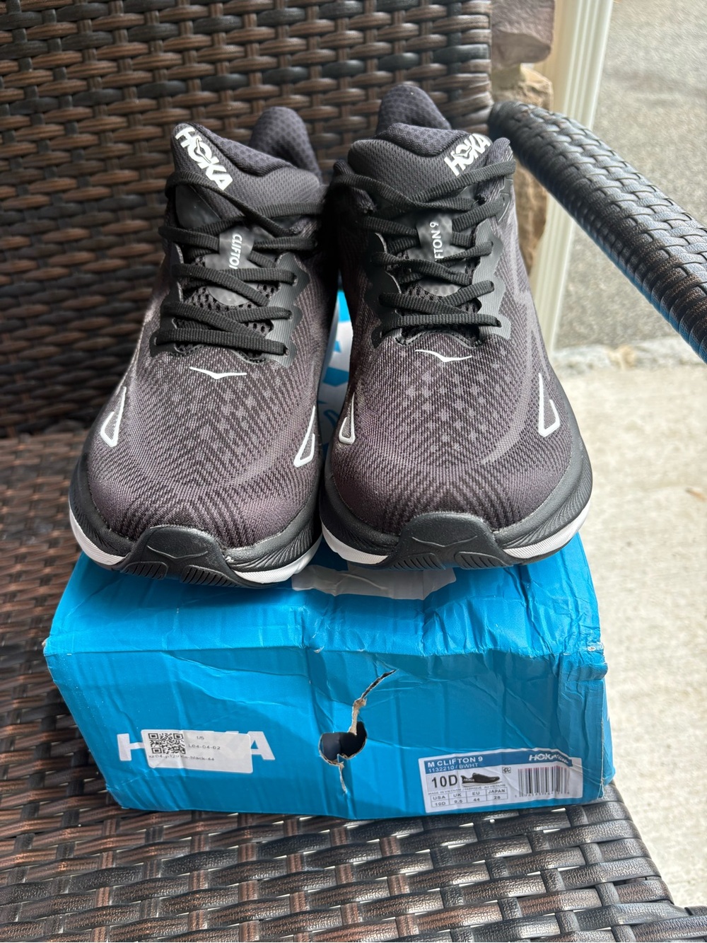 Hoka Men's Running Shoes - Black with White Accents - Picture 9 of 12